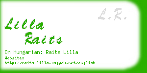 lilla raits business card